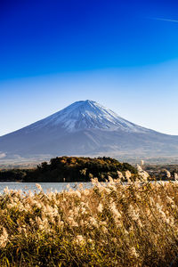 Fuji mountain at lake kawaguchiko, japan.