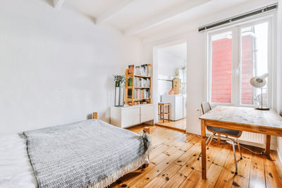 View of empty chairs at home