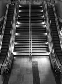 View of escalator