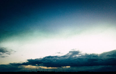 Low angle view of clouds in sky