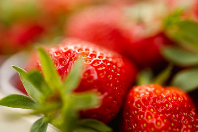 Full frame shot of strawberries