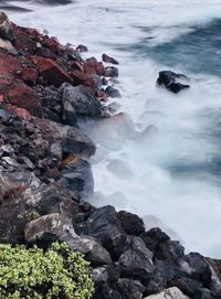 Rocks on sea shore