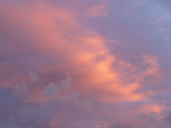 Low angle view of dramatic sky during sunset