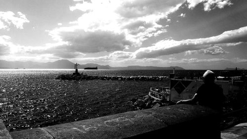 Scenic view of sea against sky