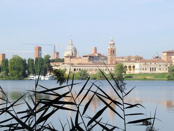 View of buildings at waterfront