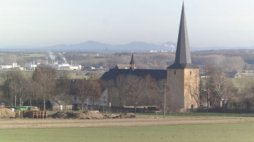 Built structure on landscape