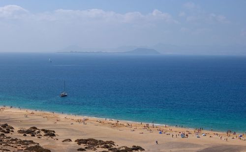 Scenic view of sea against sky