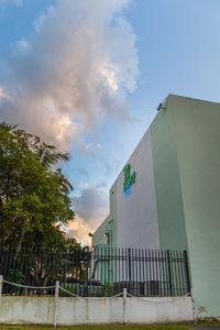 Low angle view of building against sky