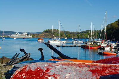 Boats in sea