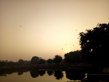 Scenic view of sunset
