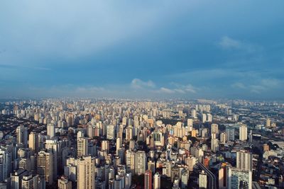 Aerial view of downtown of são paulo, brazil