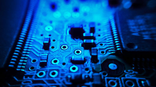 Close-up of illuminated lighting equipment