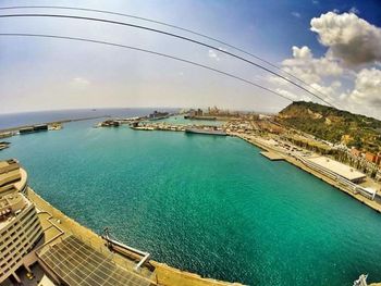 View of city at waterfront