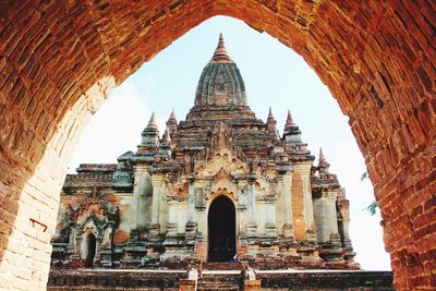 Low angle view of temple