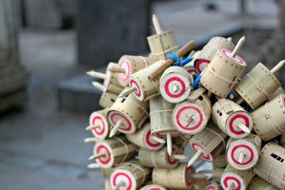 Close-up of padlocks