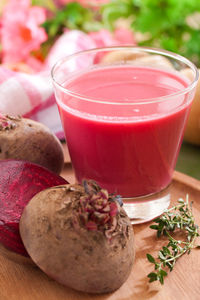 Close-up of drink on table