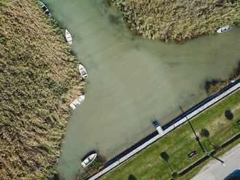 High angle view of a lake