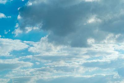 Low angle view of clouds in sky