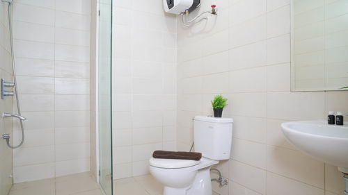 Interior of bathroom