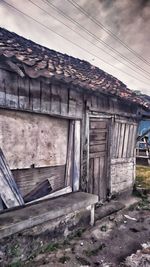 Abandoned building against sky