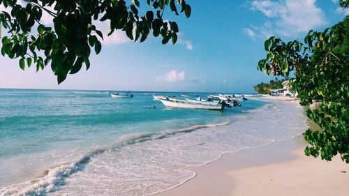 Scenic view of sea against sky