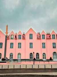 Low angle view of building against sky