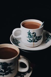 Close-up of cup of coffee