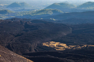 Scenic view of mt etna