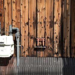 Close-up of wooden door