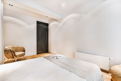 Interior of modern bedroom at home