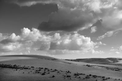 Scenic view of desert against sky