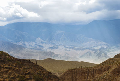 High angle view of mountains