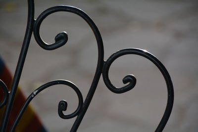 Close-up of metal structure