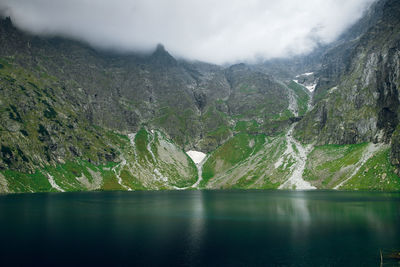 Scenic view of lake against mountains