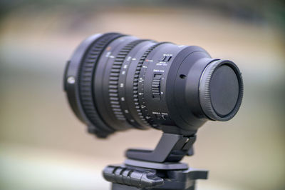 Close-up of lens