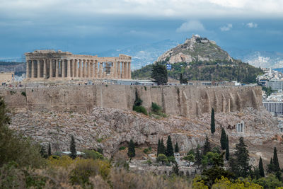 View of old ruins against sky