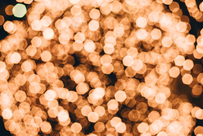 Defocused image of illuminated lights