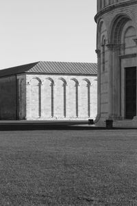 Exterior of building against clear sky