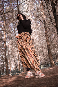 Woman looking at camera