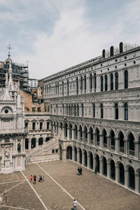 Low angle view of buildings in city