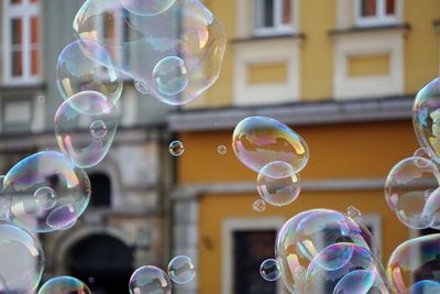 Close-up of bubbles