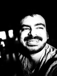 Portrait of man smiling