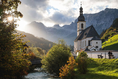 View of church