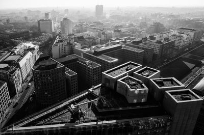 High angle view of cityscape