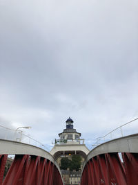 Low angle view of building against sky