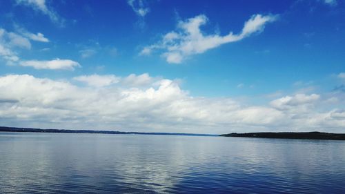 Scenic view of calm sea against sky