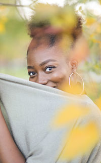 Close-up portrait of teenage girl