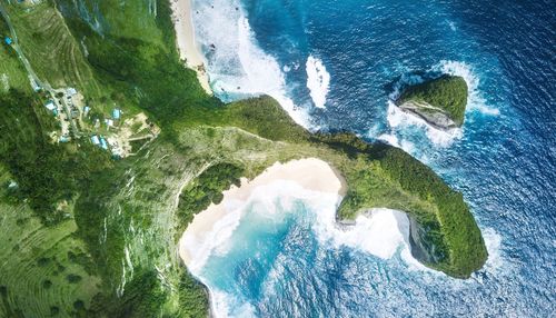 Aerial view of sea