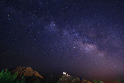 Star field against sky at night