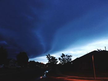 Road against cloudy sky